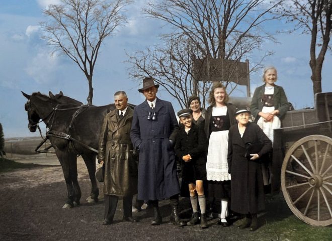 Domäne Brodhagen, Pächter Dierks mit Familie, 1935